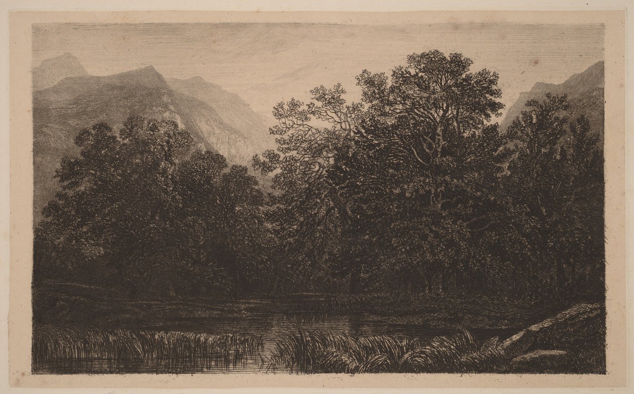 Bjergsø af Alexandre Calame