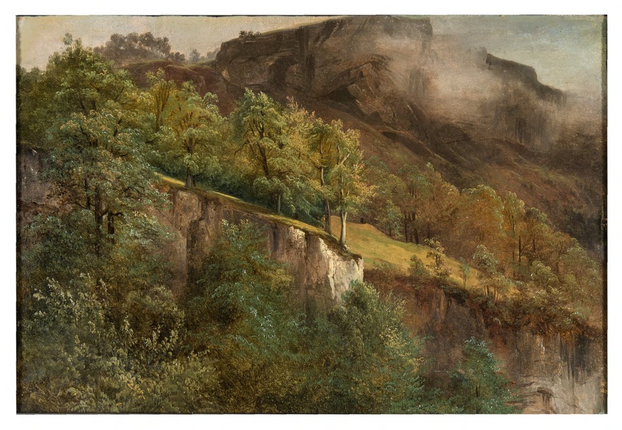 Bjerglandskab i Valais af Alexandre Calame