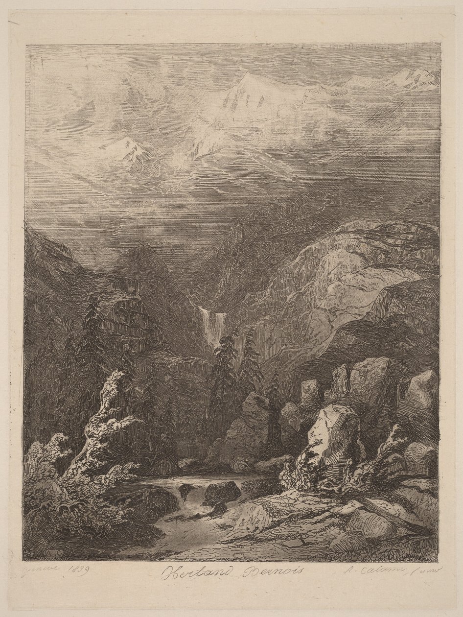 Berner Oberland af Alexandre Calame
