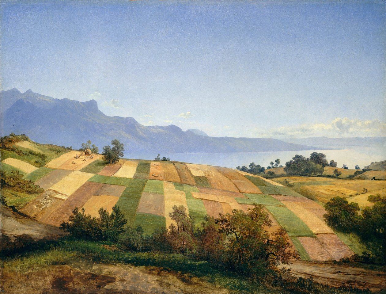 Schweizisk landskab af Alexandre Calame