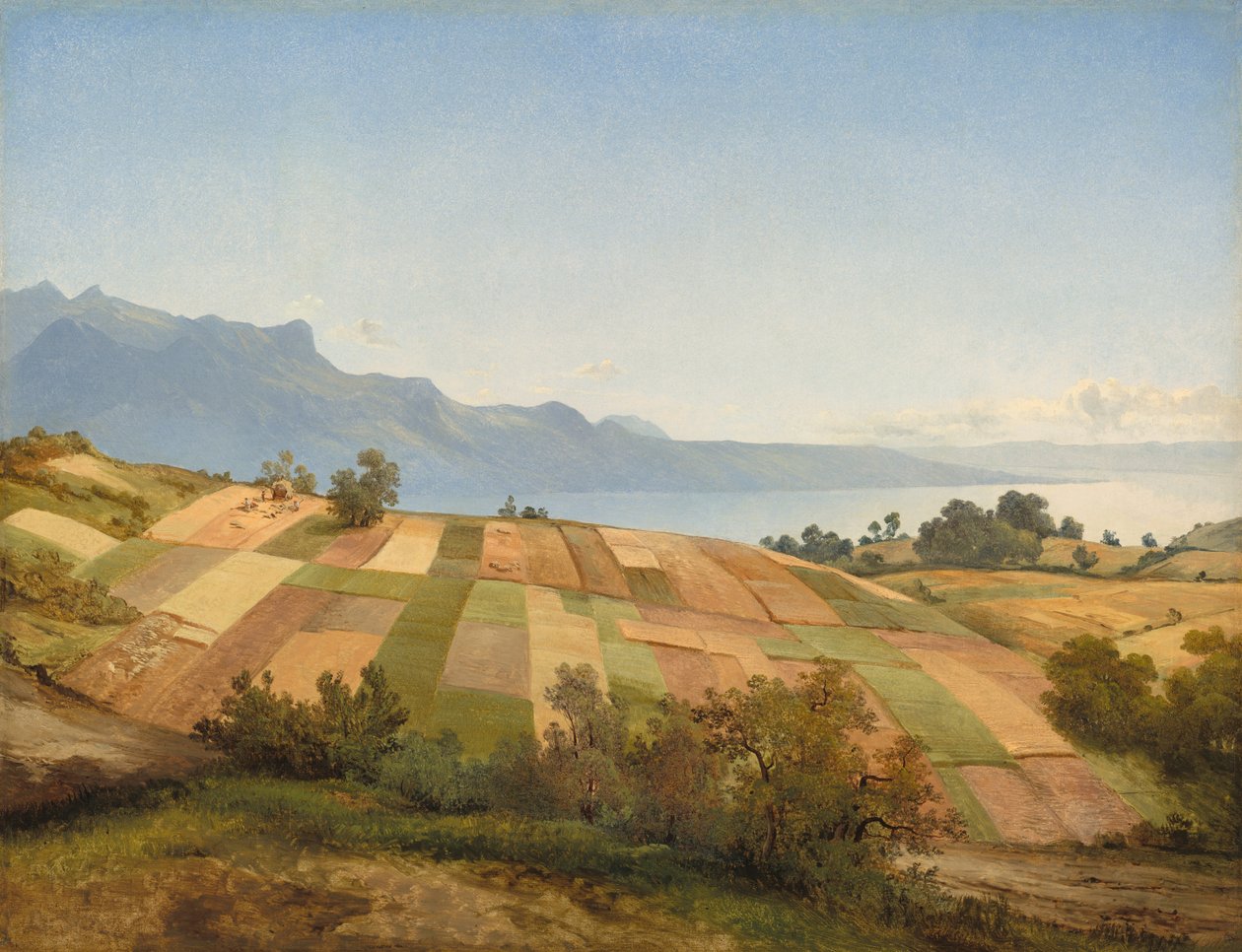 Schweizisk landskab af Alexandre Calame