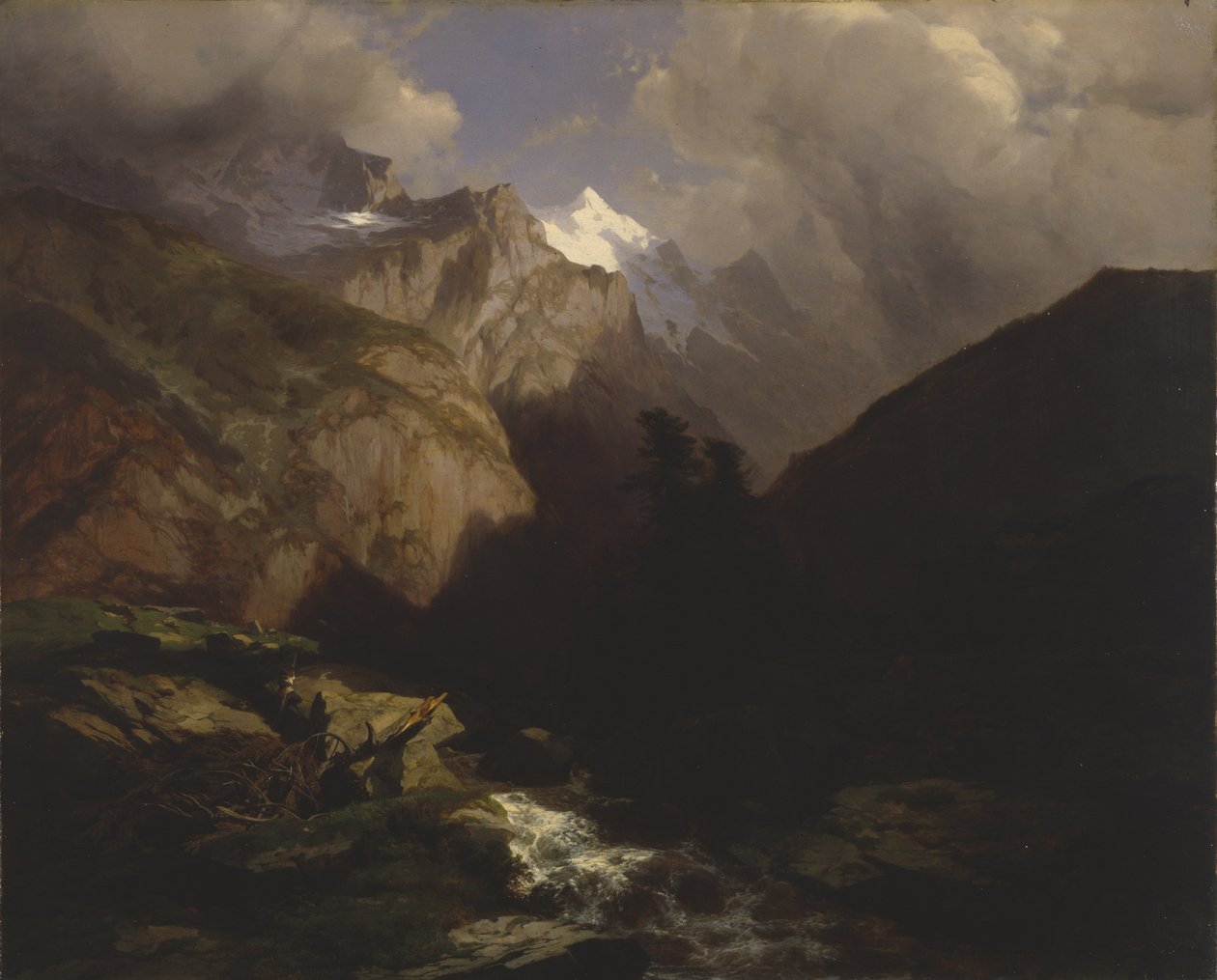 Jungfrau, Schweiz af Alexandre Calame