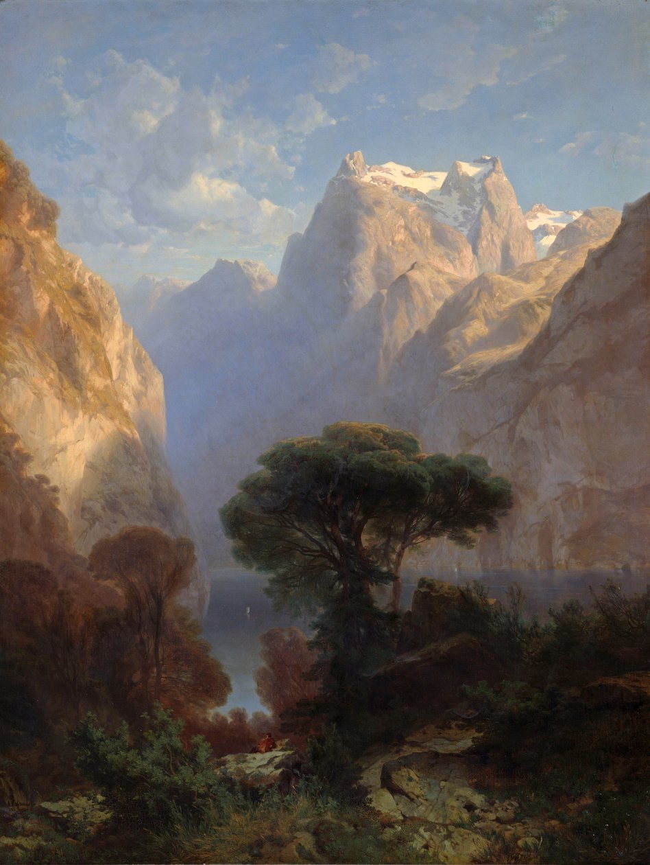 Vierwaldstättersøen af Alexandre Calame