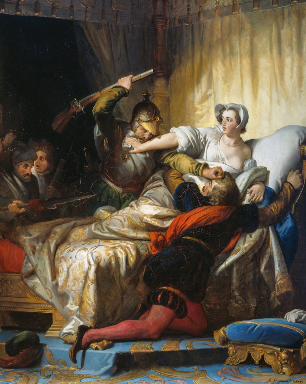 Massakren i Saint Bartholomews nat (24. august af Alexandre Evariste Fragonard