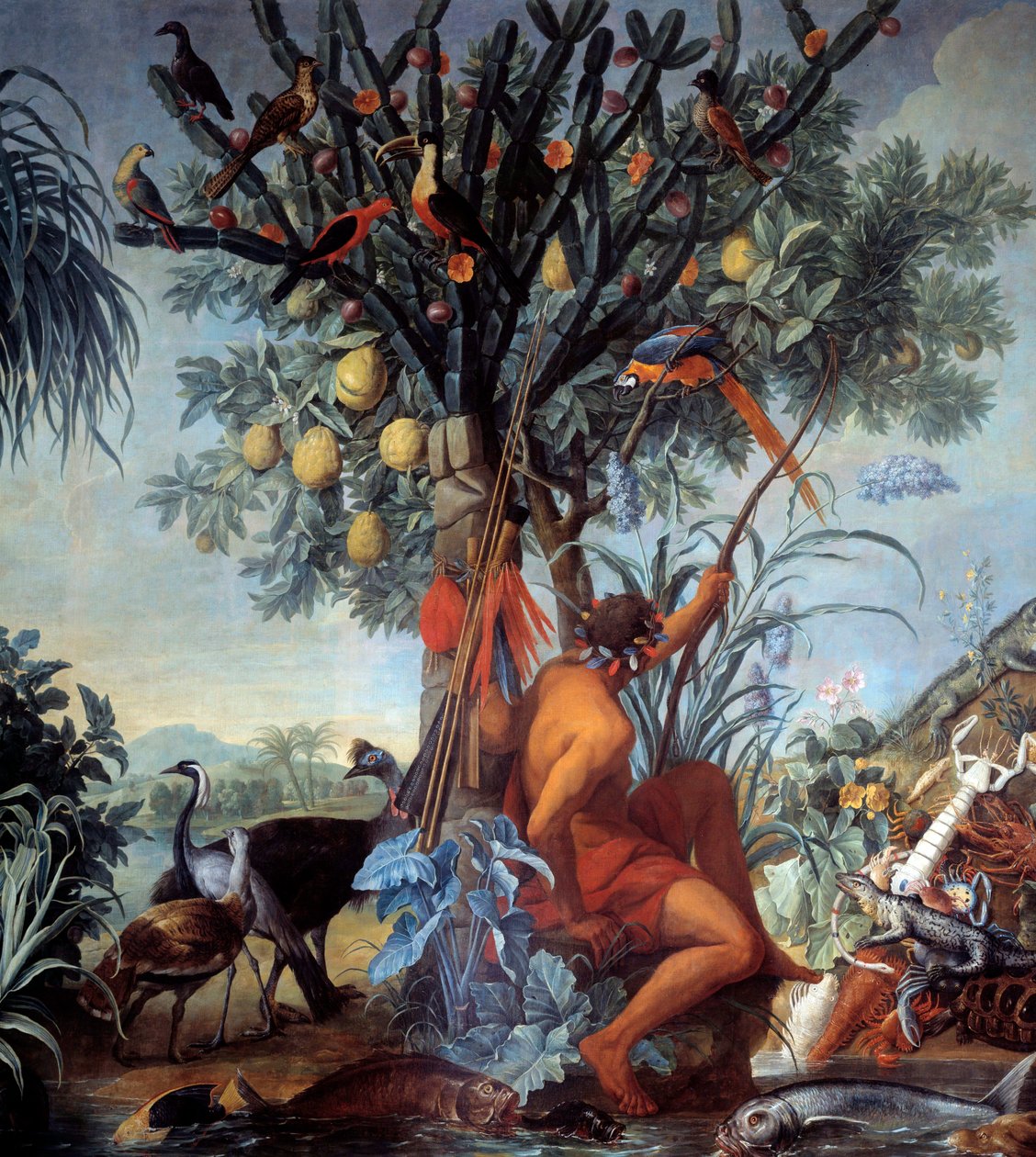 Et indisk jægermaleri af Francois Desportes (1661-1743) 1700-tallets søn. 3,72x4 m Marseille, Musee des Beaux Arts af Alexandre Francois Desportes