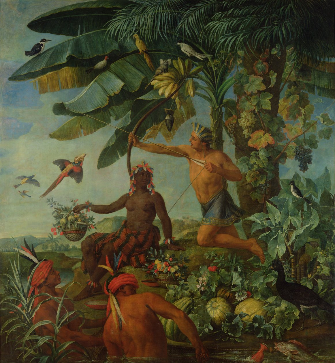 Den indiske jæger og fisker, 1741 af Alexandre Francois Desportes