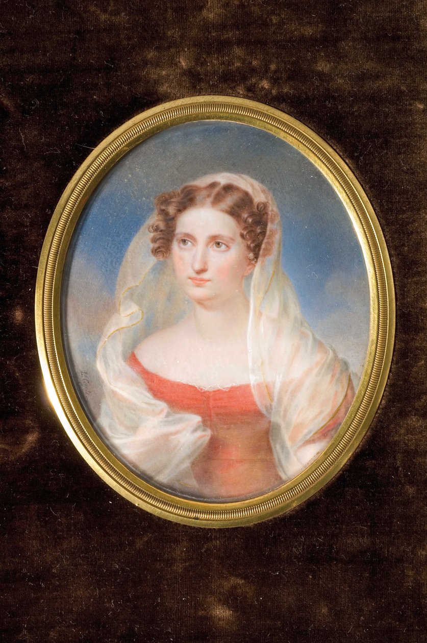 Portræt af grevinde Dolly de Ficquelmont 1804-1863 af Alexandre François Louis Comte de Girardin