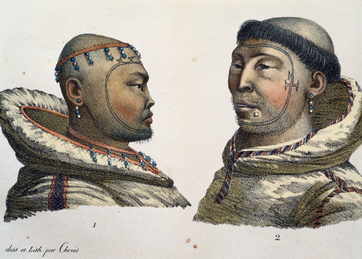 Indbyggere på St Lawrence Island af Nicolas Toussaint Charlet