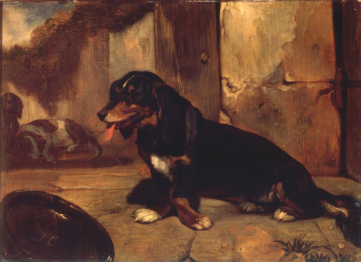 Bassethund af Alexandre Gabriel Decamps
