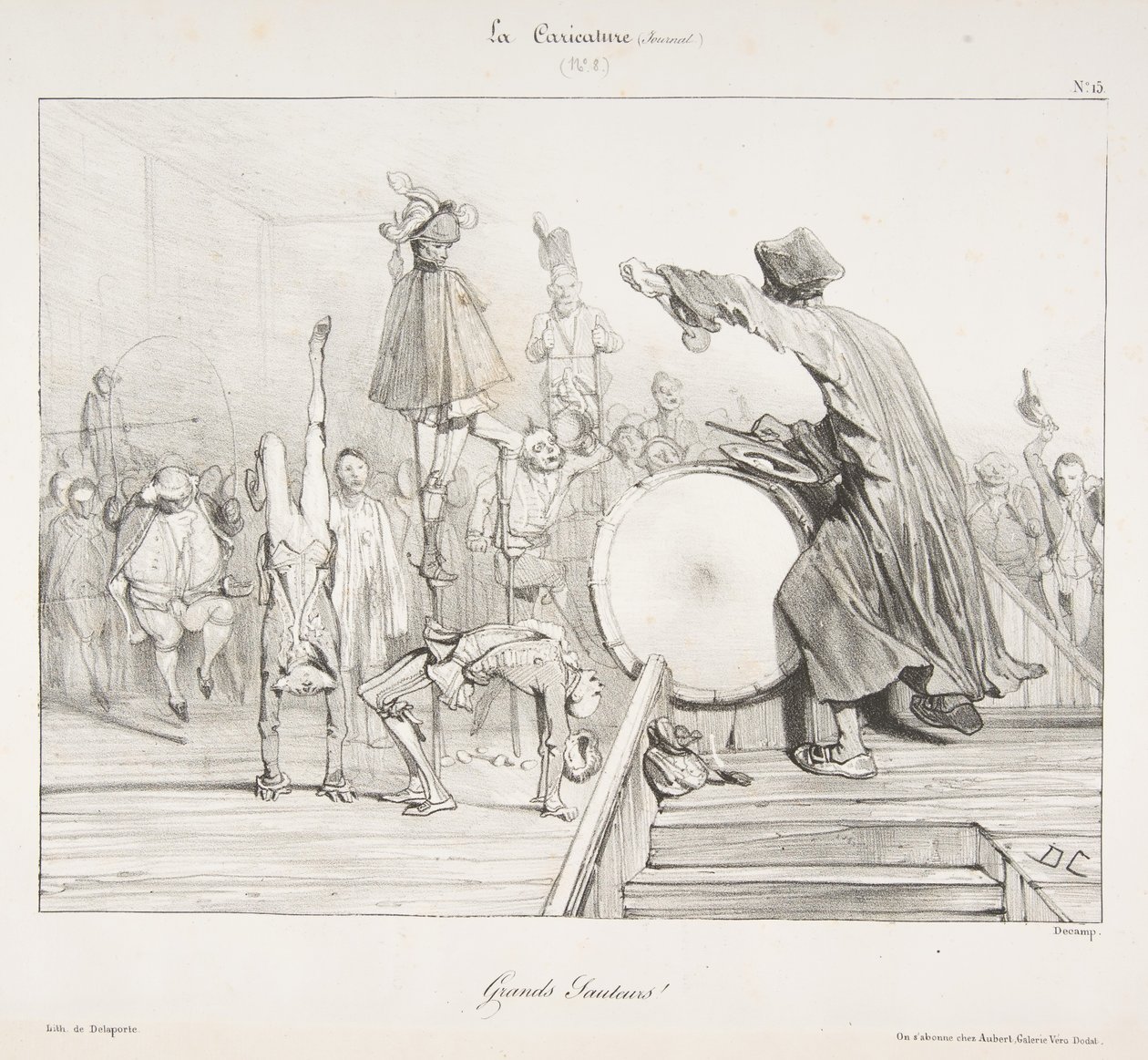 Store Jumpers!, fra La Caricature, 1823-60. af Alexandre Gabriel Decamps