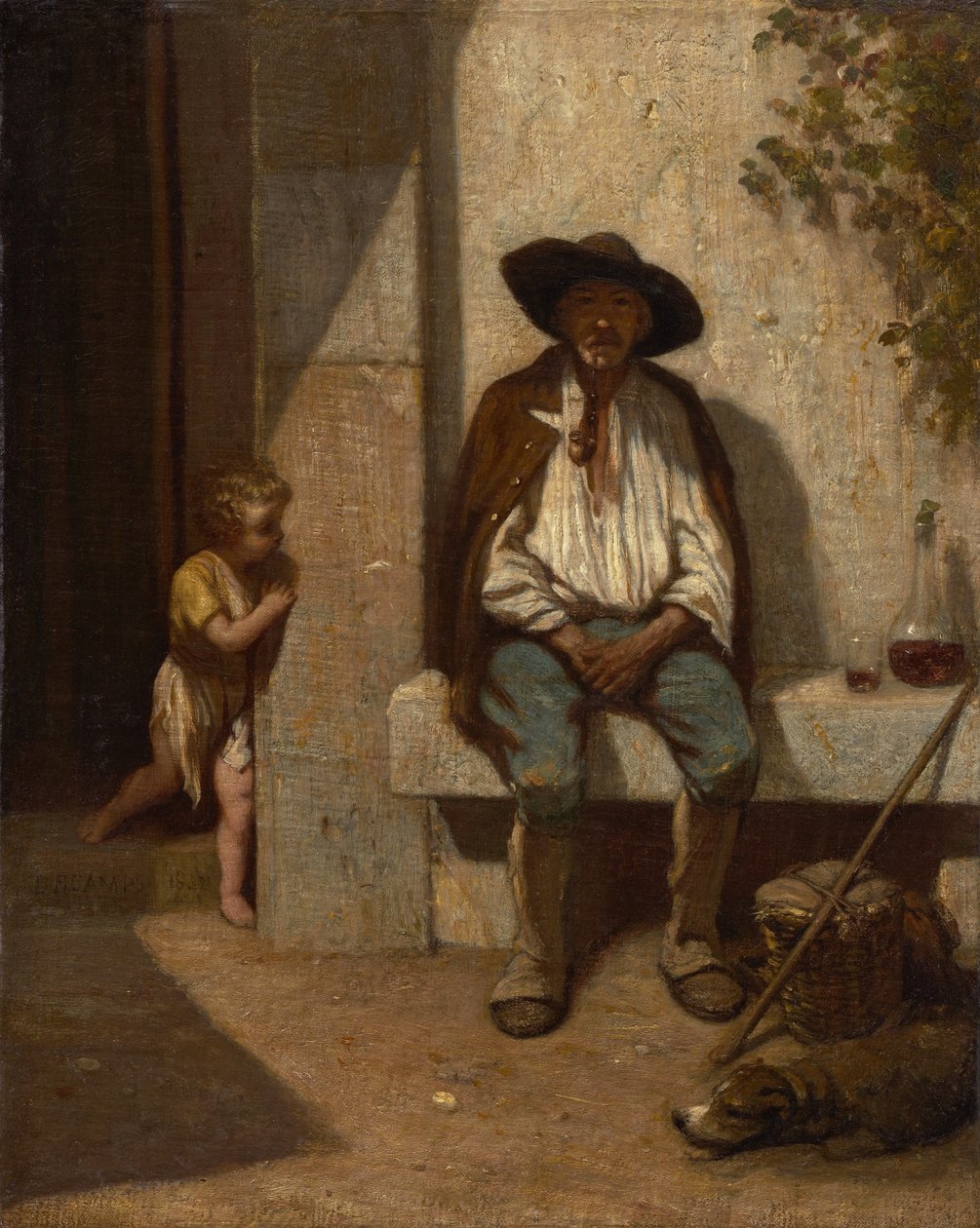 Italiensk bonde, 1842 af Alexandre Gabriel Decamps