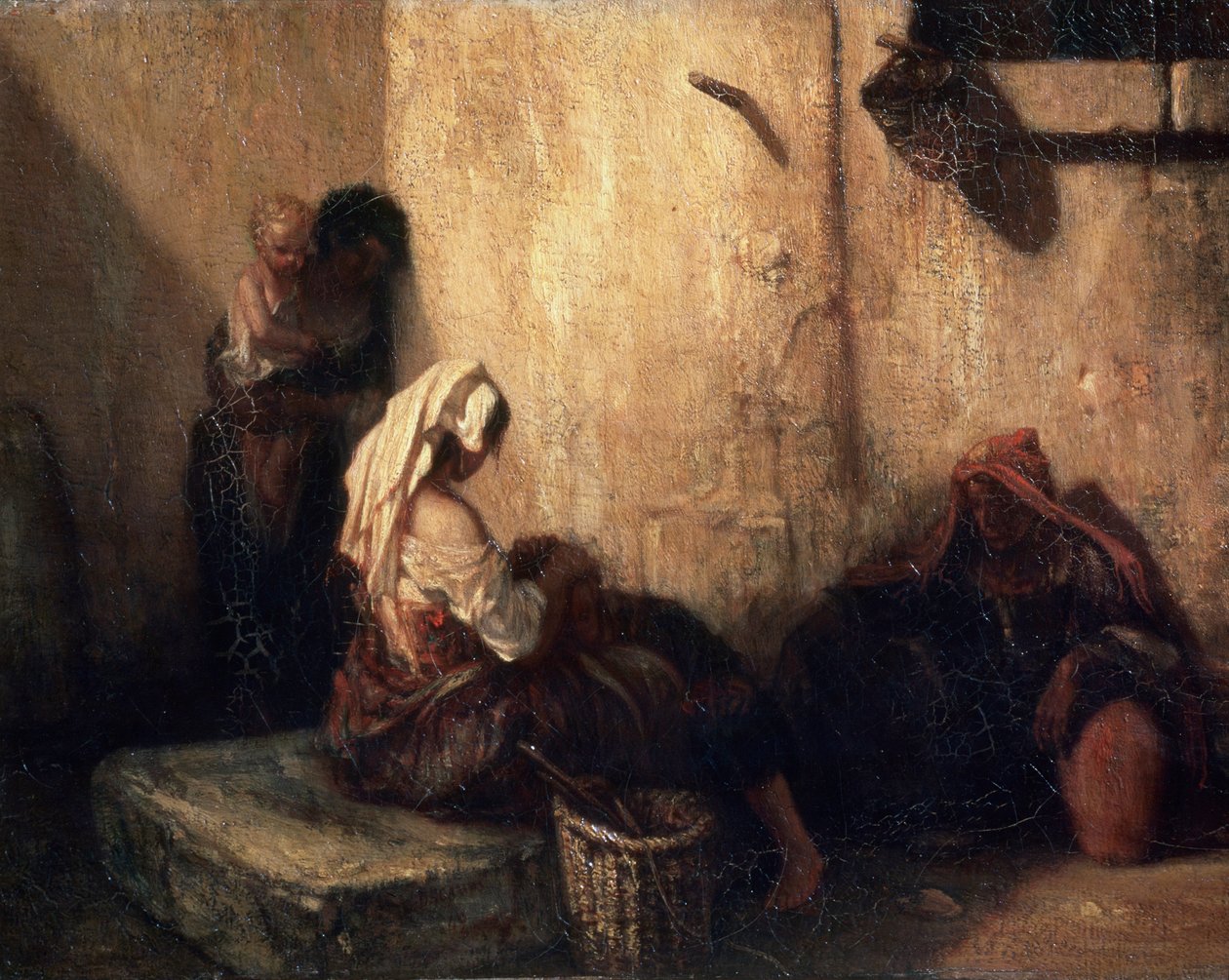 Italiensk gadescene, 1849. af Alexandre Gabriel Decamps