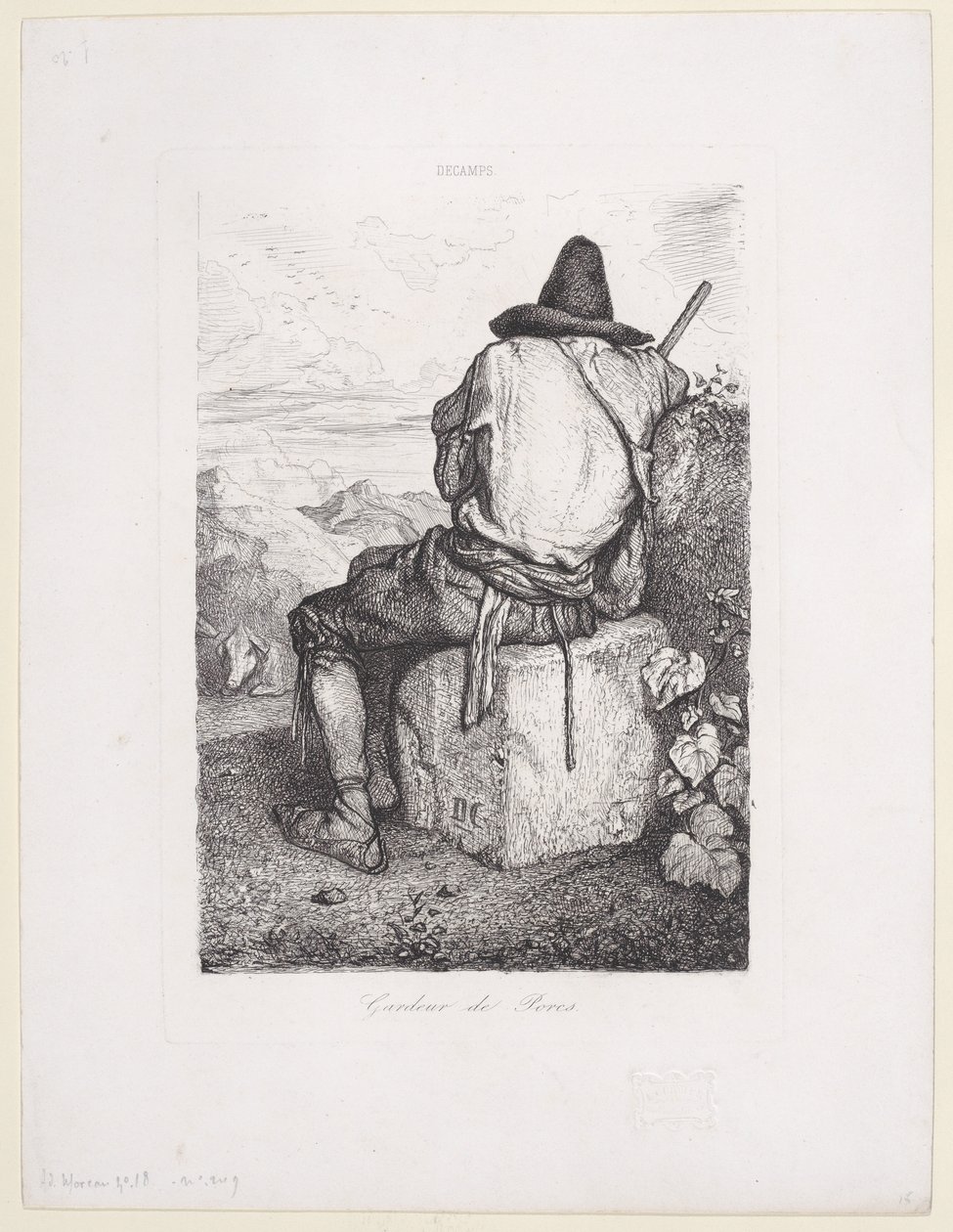 Svinepasser, 1843. af Alexandre Gabriel Decamps