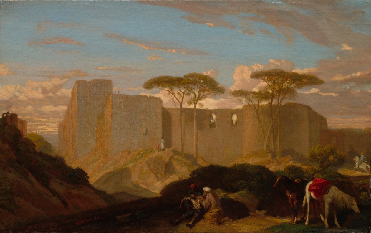 Den barmhjertige samaritaner, ca. 1842 (olie på stof) af Alexandre Gabriel Decamps