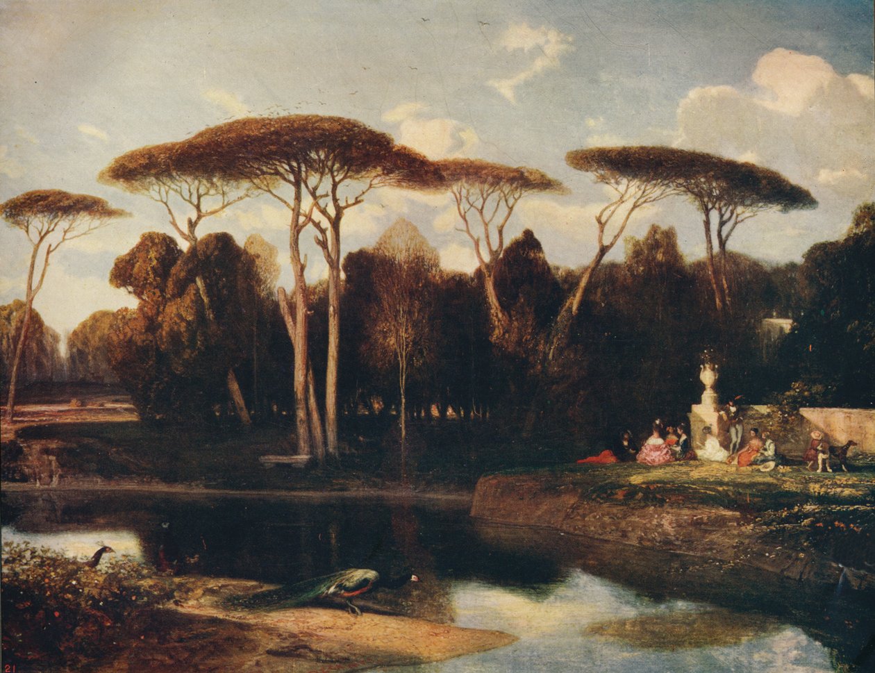 Villa Doria - Panfili, Rom, 1838-1839, c1915 af Alexandre Gabriel Decamps
