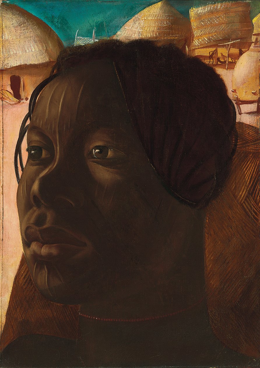 Aoua, Banda Woman, ca. 1925 (olie på lærred) af Alexandre Iacovleff