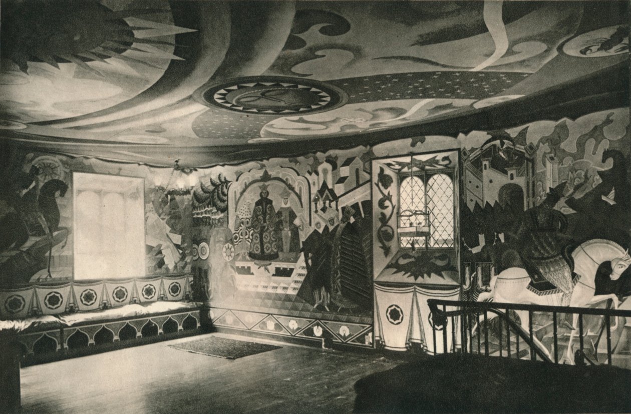 Udsmykninger i en sal, c1927 af Alexandre Jacovleff