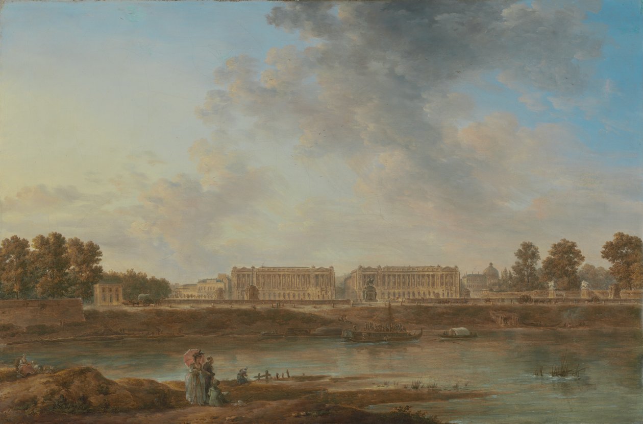 En udsigt over Place Louis XV af Alexandre Jean Noel