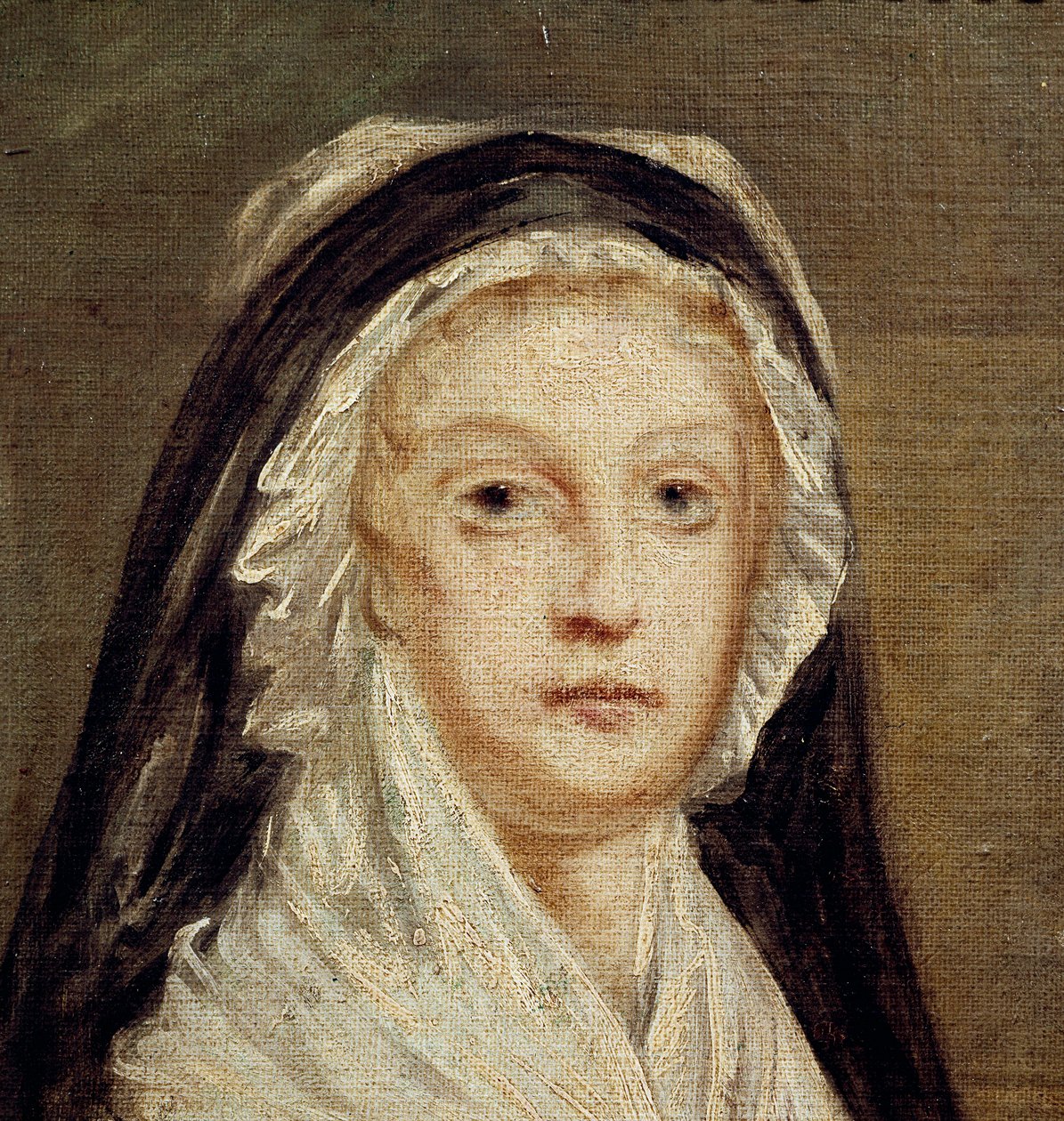 Marie Antoinette at the Conciergerie (c.1792-99, olie på lærred) af Alexandre Kucharski