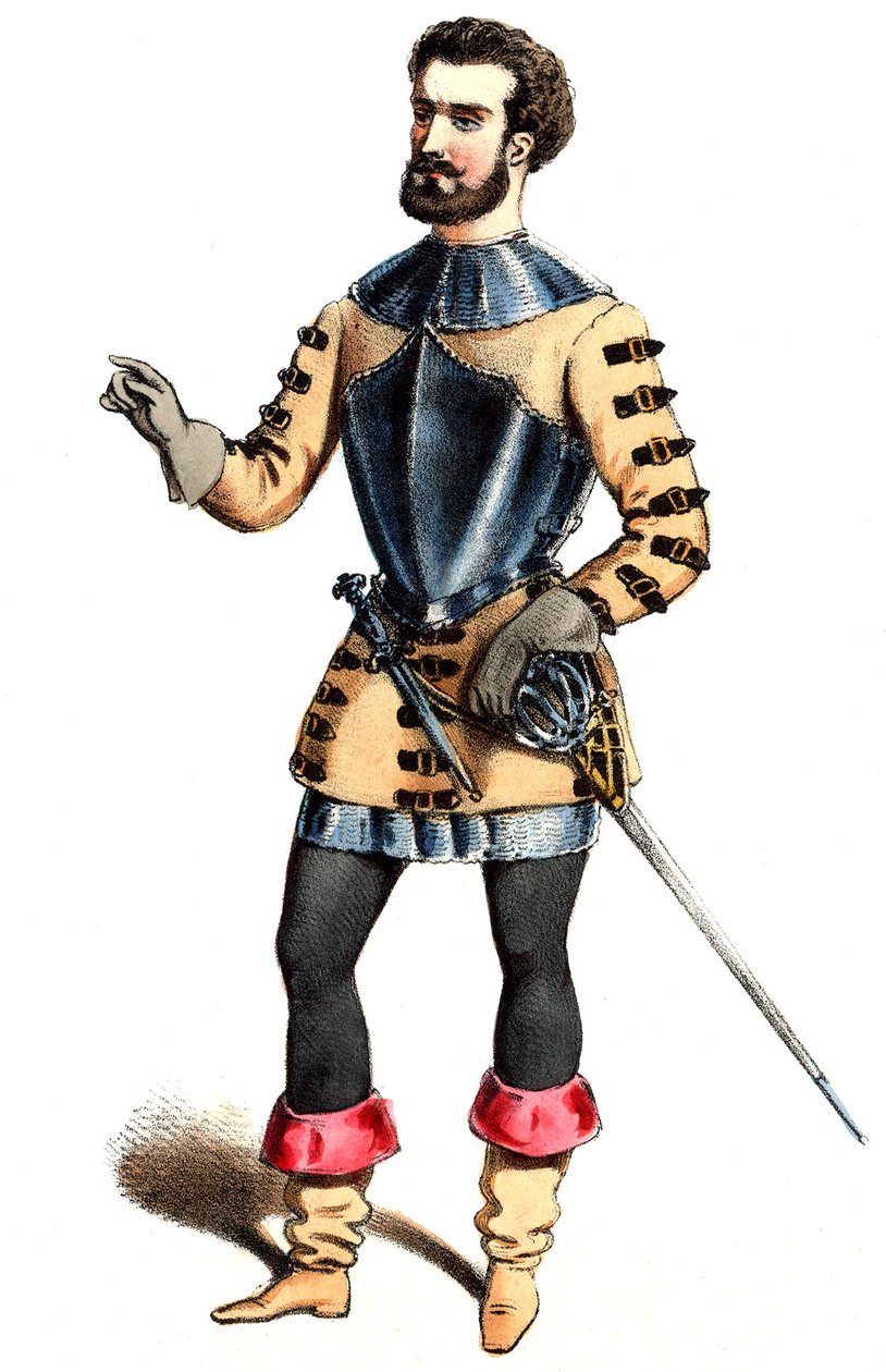 Auber - Haydée - Hermann Léon, rollen som Malipieri - litografi af Alexandre Lacauchie, 1847 af Alexandre Lacauchie