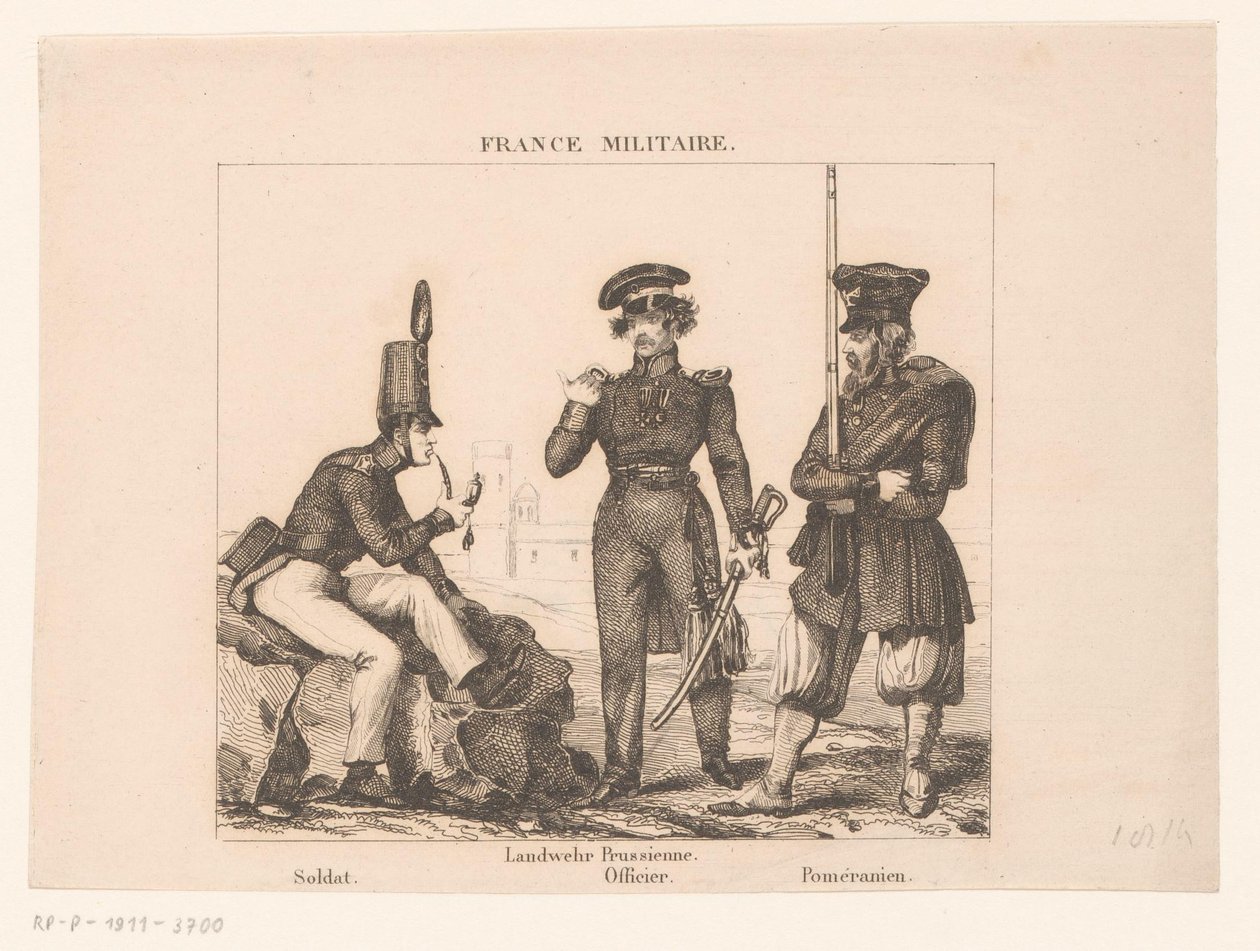 Tre franske soldater France Military (serietitel) af Alexandre Lacauchie