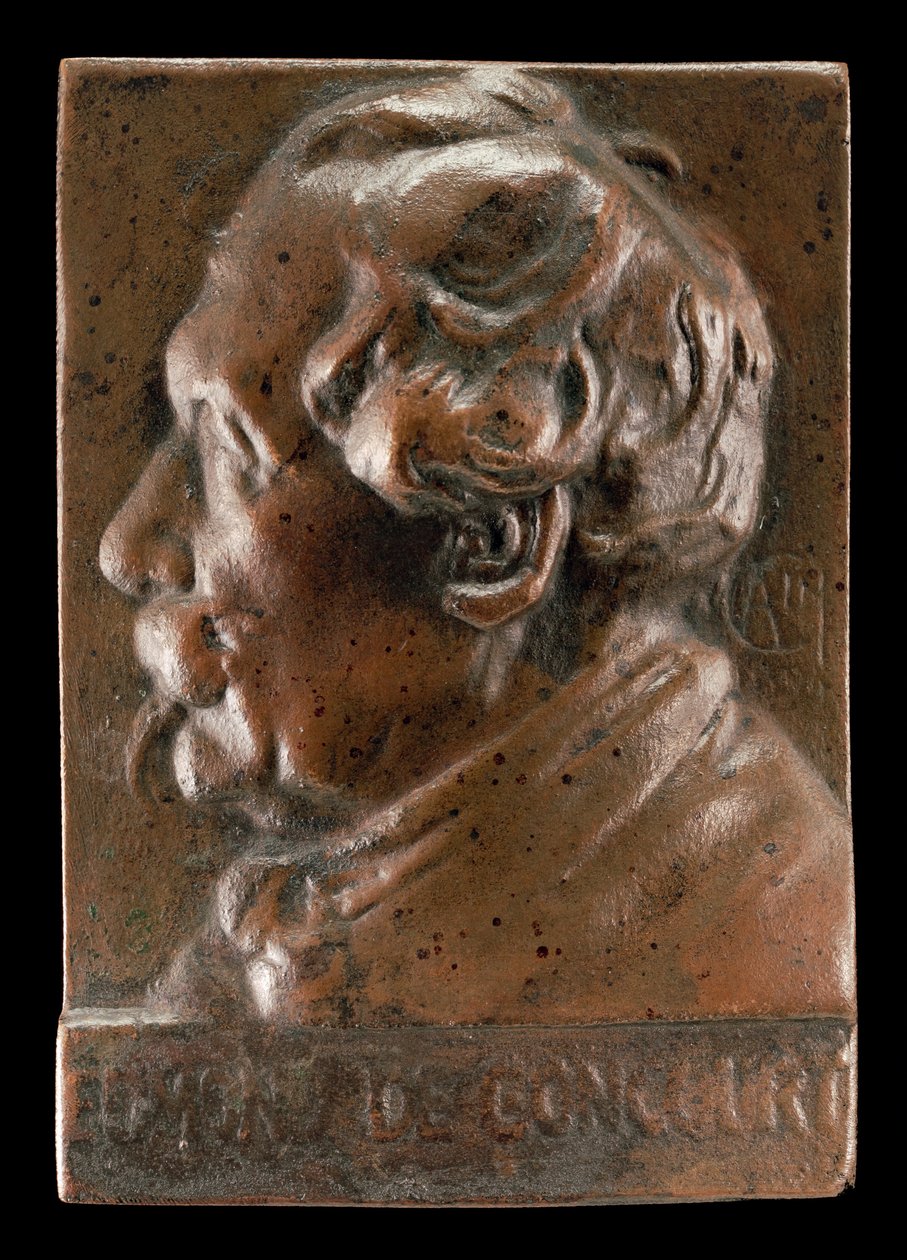 Edmond de Goncourt, 1822-1896, forfatter og kritiker, ca. 1891. af Alexandre Louis Marie Charpentier