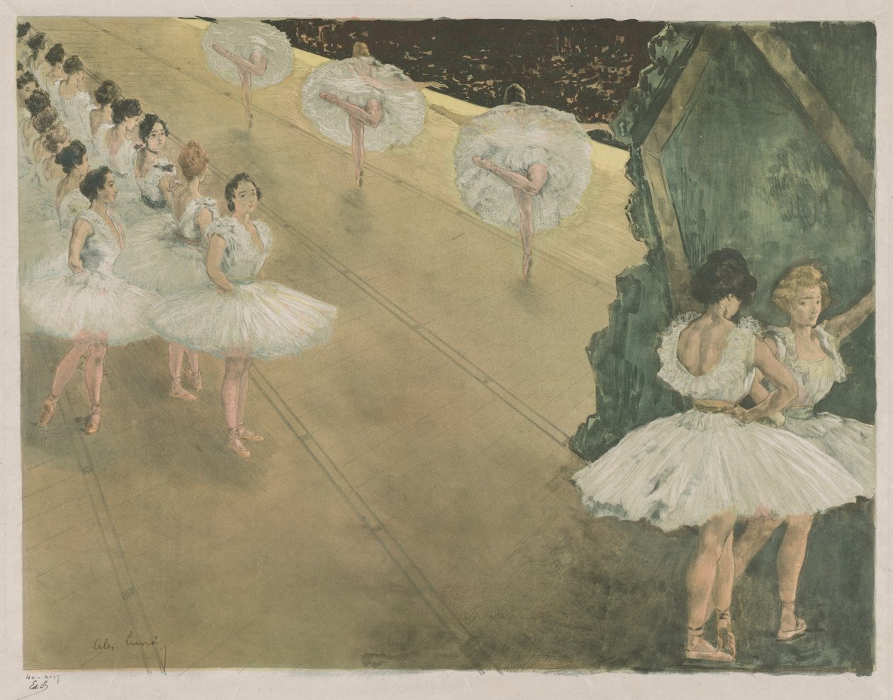 Balletdansere. af Alexandre Lunois