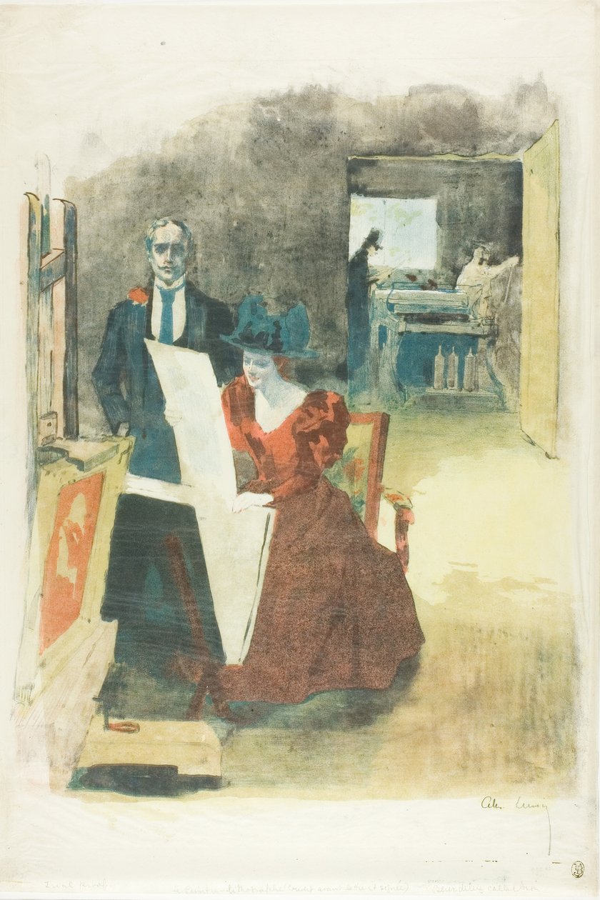 Omslag til porteføljen, The Painters-Lithographers (Les Peintres Lithographes) af Alexandre Lunois