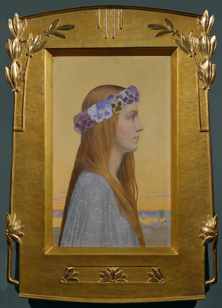 La Pensee - Tanke (maleri på lærred) af Alexandre Seon