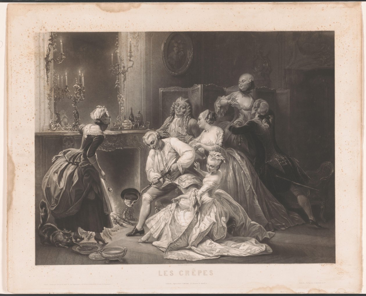 Elegant firma bager pandekager Les crêpes (titel på objekt) af Alexandre Vincent Sixdeniers