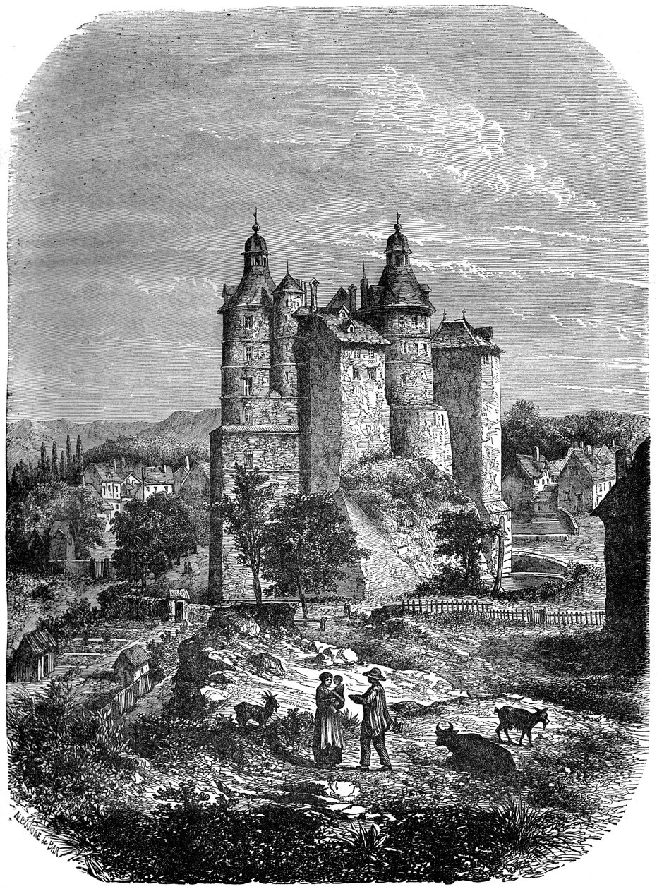 Chateau de Montbeliard Slot i Montbeliard, Frankrig, 1882-1884 af Alexandre de Bar