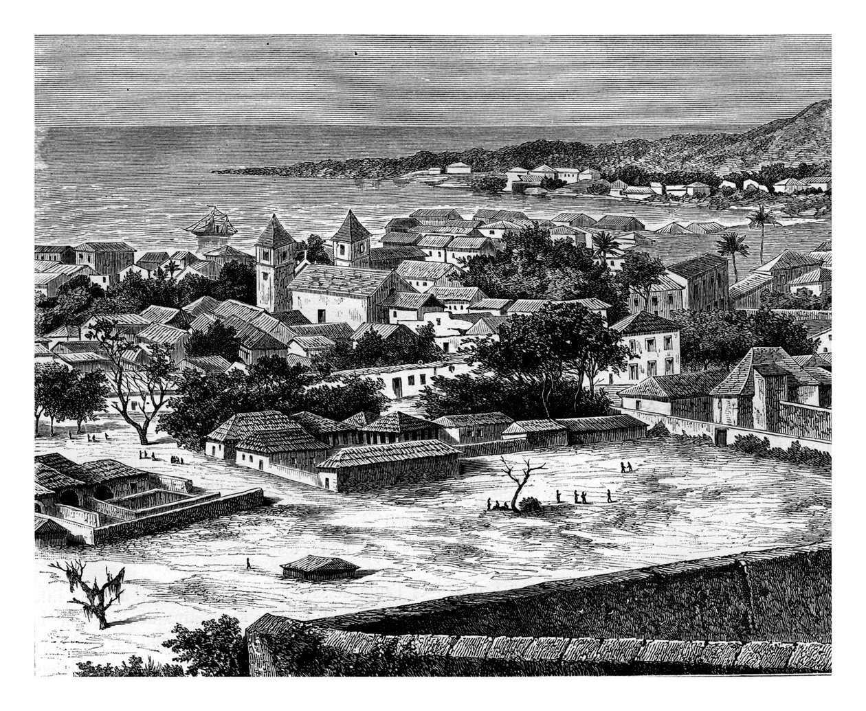 Sao Paulo, Luanda, Angola, 1800-tallet af Alexandre de Bar