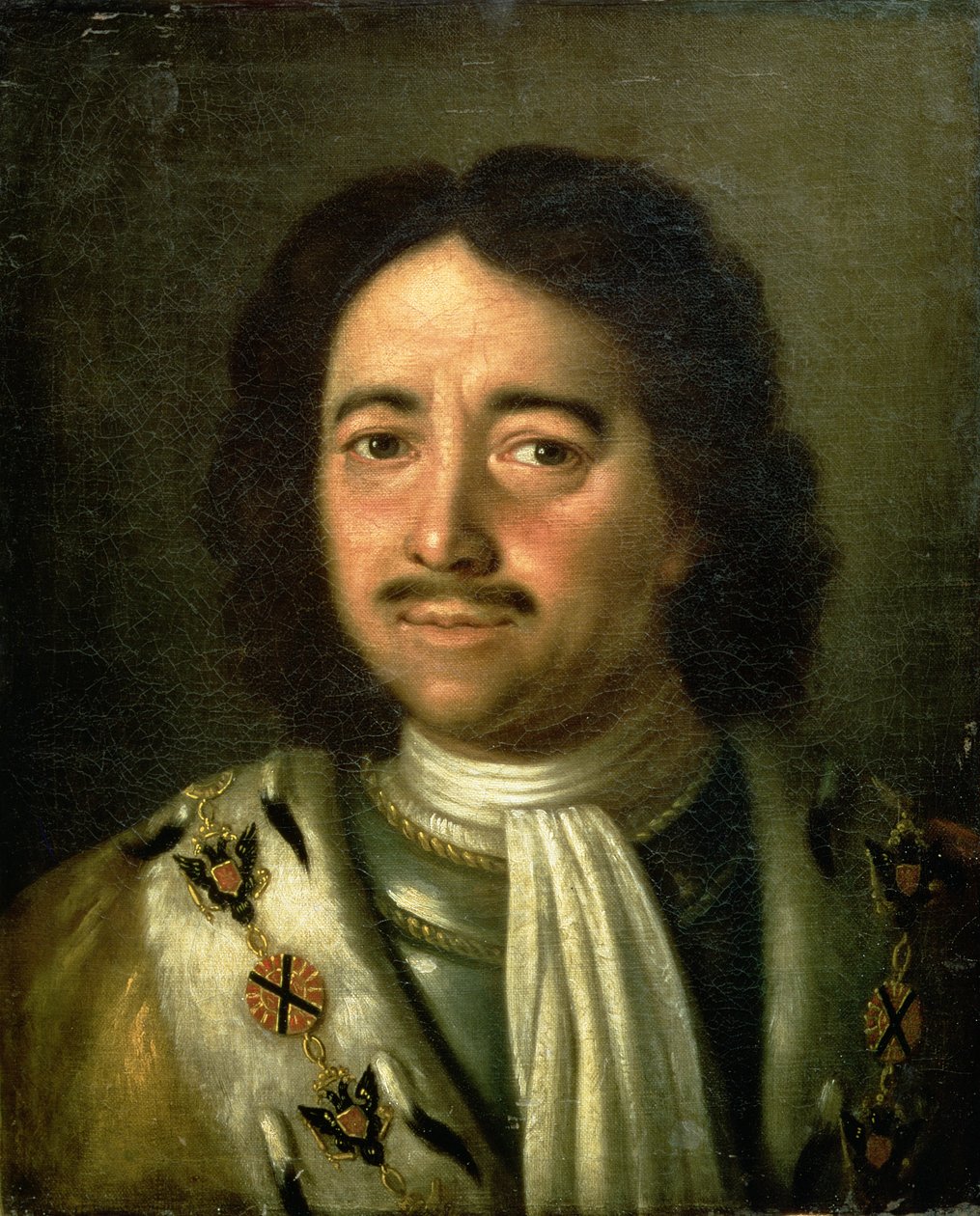 Portræt af zar Peter I den Store (1672-1725) 1772 af Alexei Petrovich Antropov