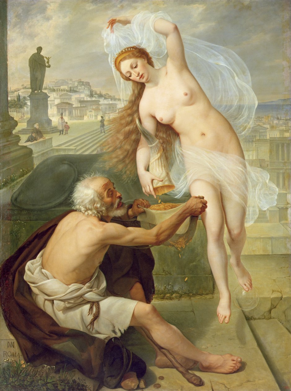Fortuna og tiggeren, 1836 af Alexei Tarasovich Markov