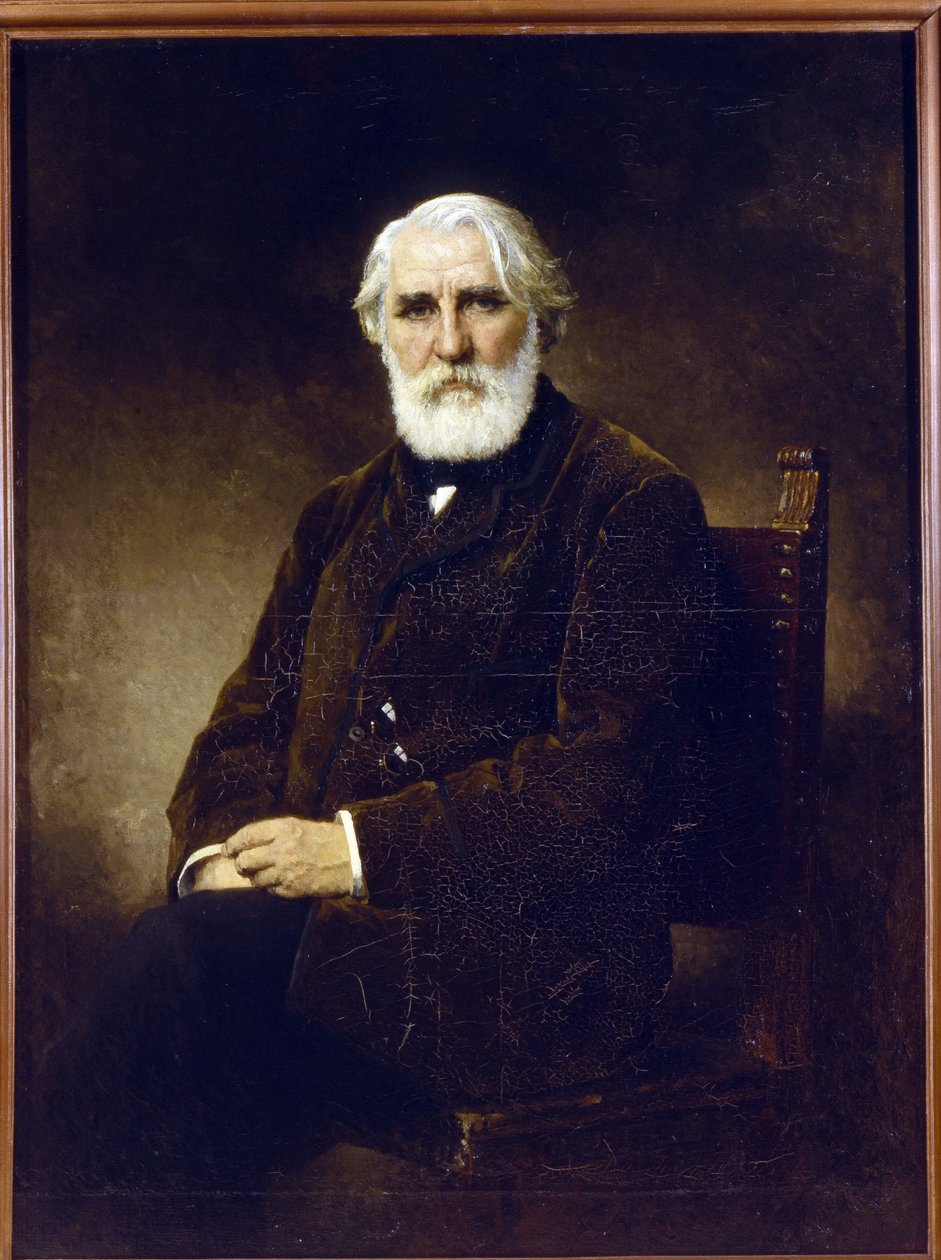 Ivan Tourgueniev - Portræt af forfatteren Ivan S. Turgenev (1818-1883) - Peinture de Alexei Alexeyevich Harlamov (1840-1922) - 1875 - Olie på lærred - 144x108 - Statens russiske museum, Skt. Petersborg af Alexei Alexevich Harlamoff