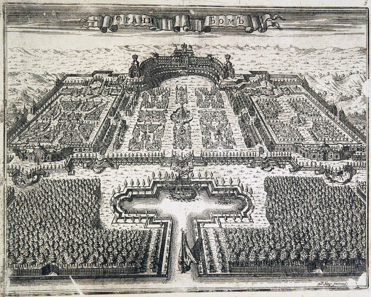 Oranienbaum, 1717. af Alexei Ivanovich Rostovtsev