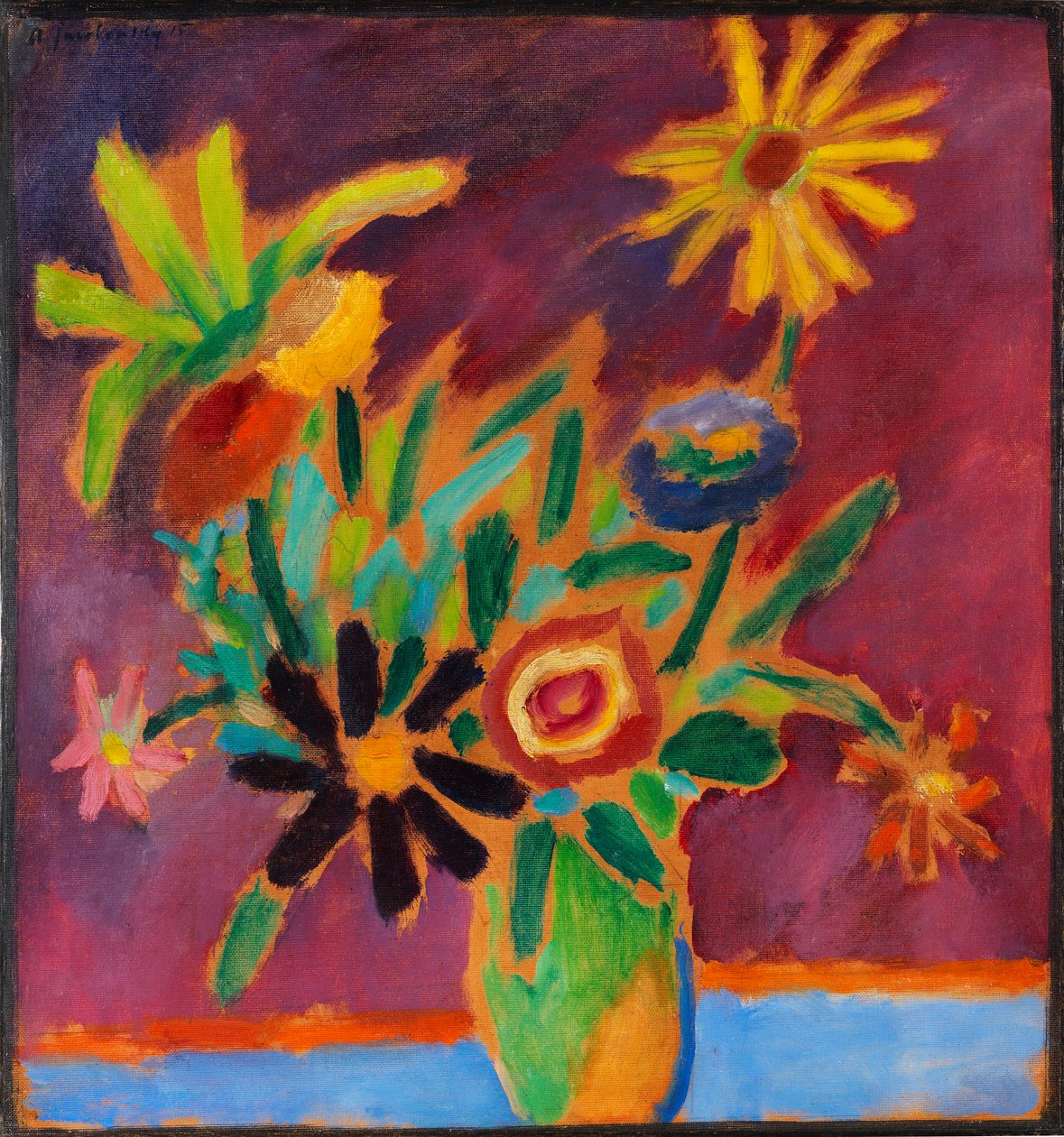 Farverige blomster, 1915. af Alexei Javlensky von