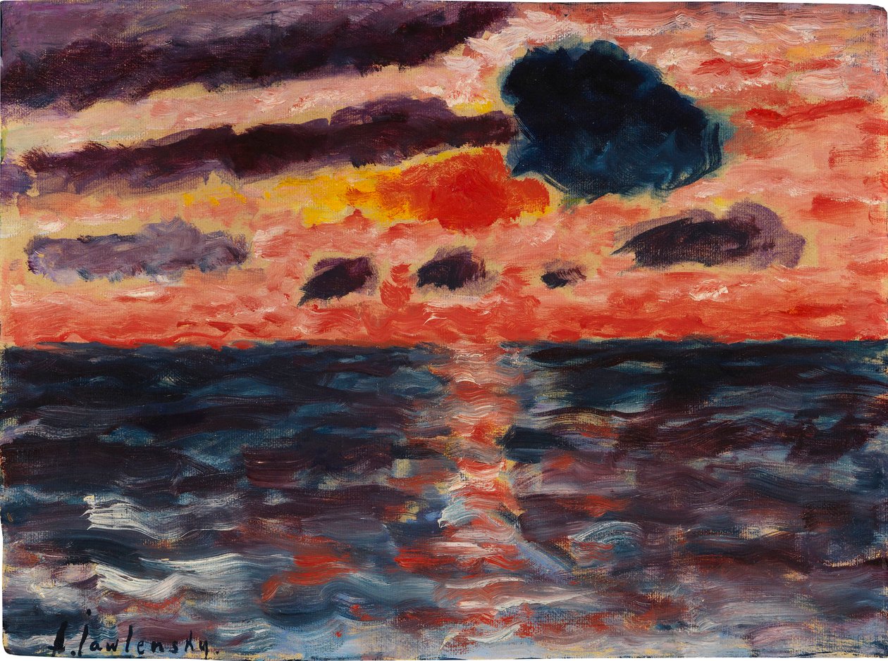Solnedgang, Borkum, 1928. af Alexei Javlensky von