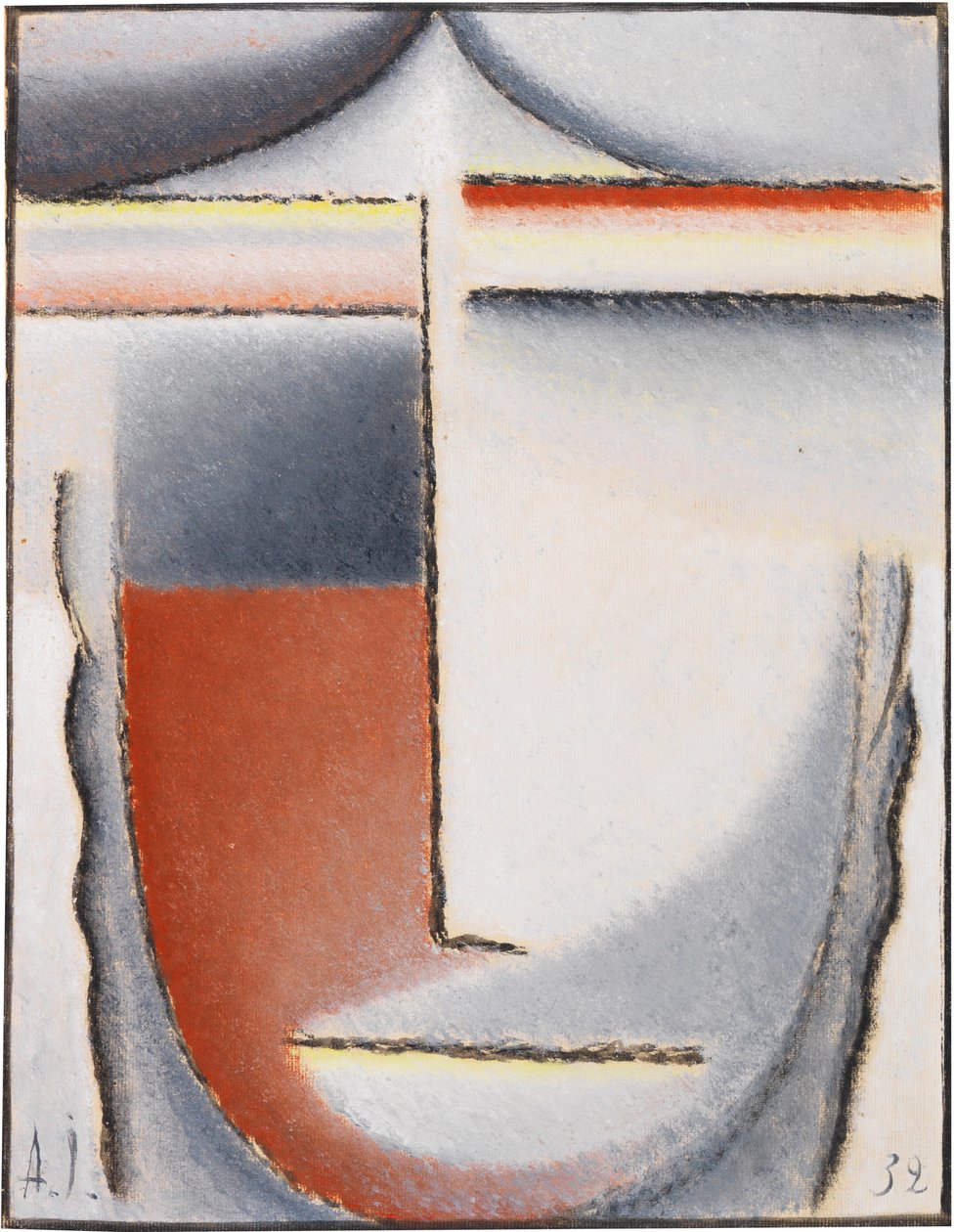 Vinterstemning Abstrakt hoved, 1932. af Alexei Javlensky von