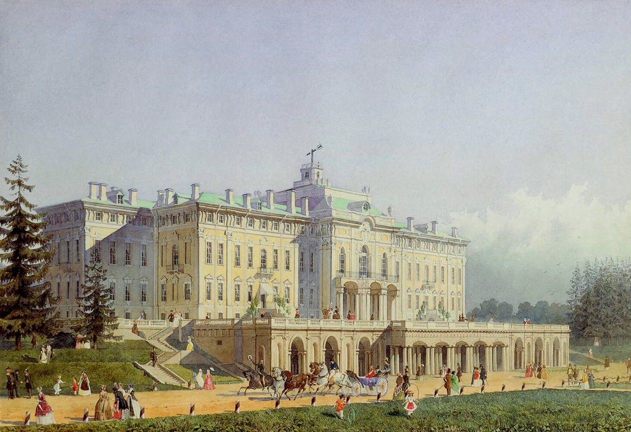 Konstantinpaladset i Strelna, 1847. af Alexei Maximovich Gornostayev