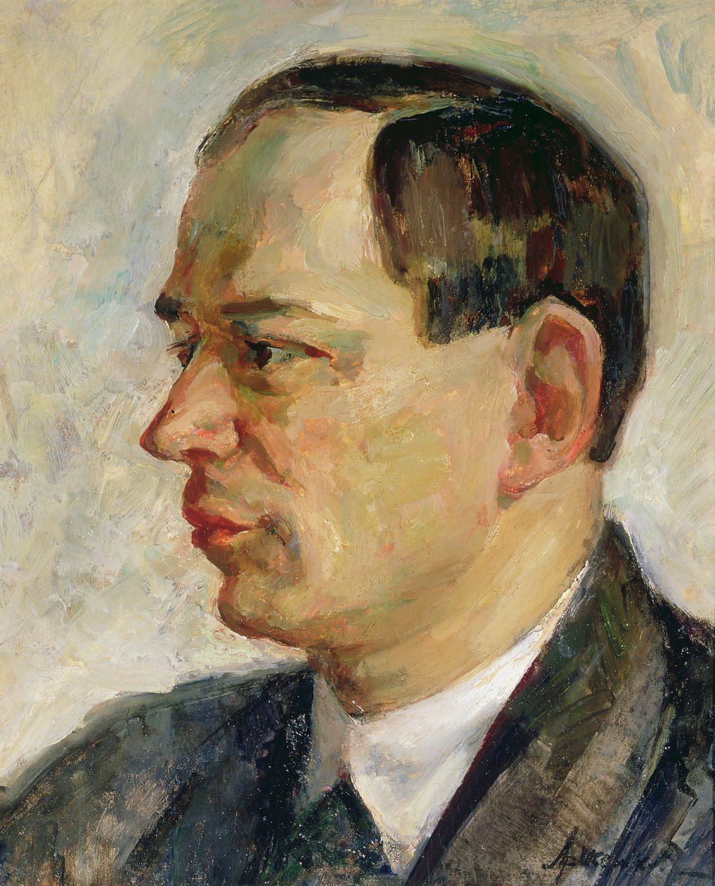 Portræt af Vissarion Shebalin (1902-63) 1933 (olie på lærred) af Alexei Nikolayevich Arzhenikov