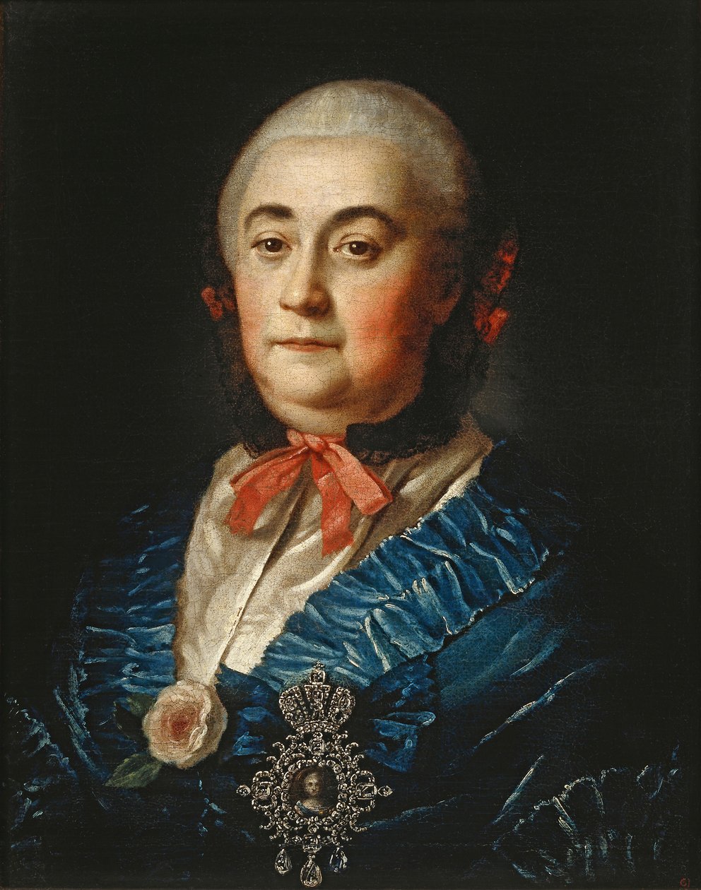 Portræt af Anastasia Izmaylova 1703-1761, 1759 af Alexei Petrovich Antropov