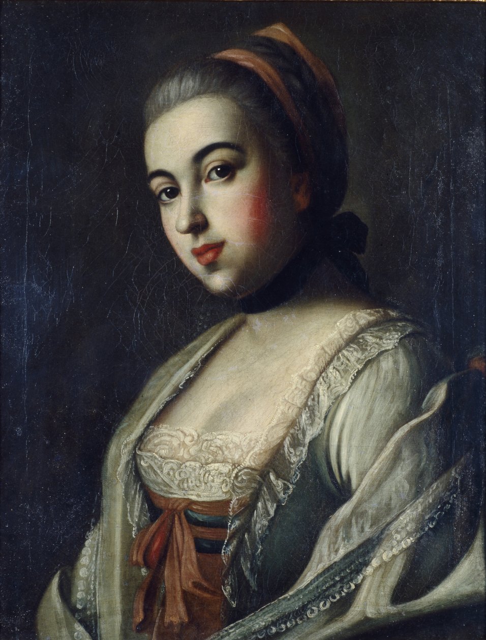 Portræt af grevinde Anna Vorontsova 1743-1769, 1761 af Alexei Petrovich Antropov