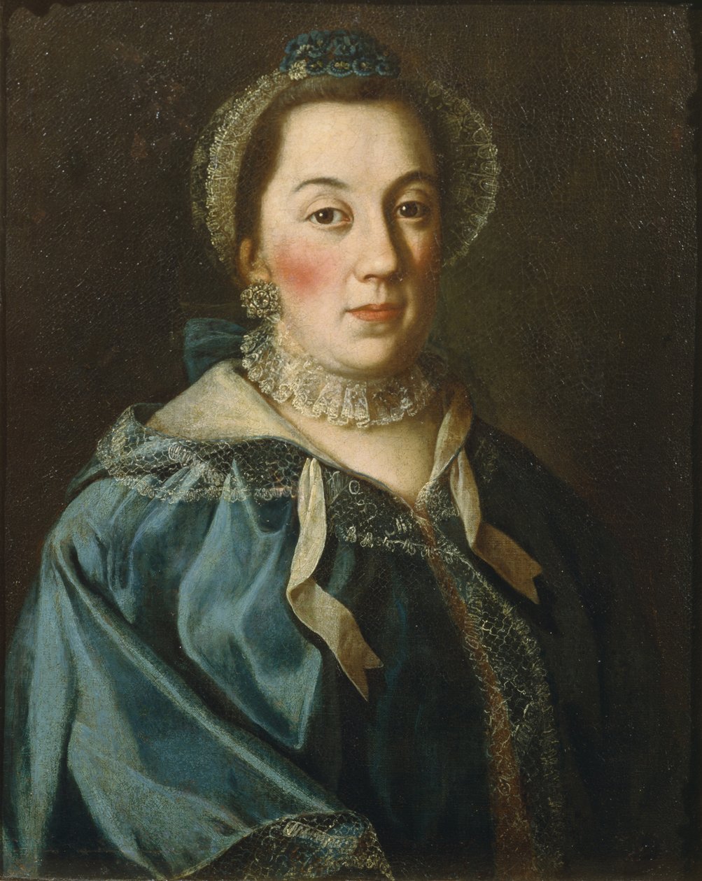 Portræt af grevinde Yelizaveta Franzevna Buturliina, 1763 af Alexei Petrovich Antropov