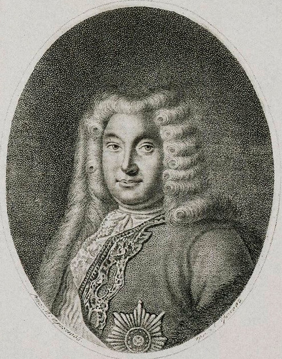 Portræt af vicekansler grev Andrey Ostermann 1687-1747, c1812. af Alexei Petrovich Grachev