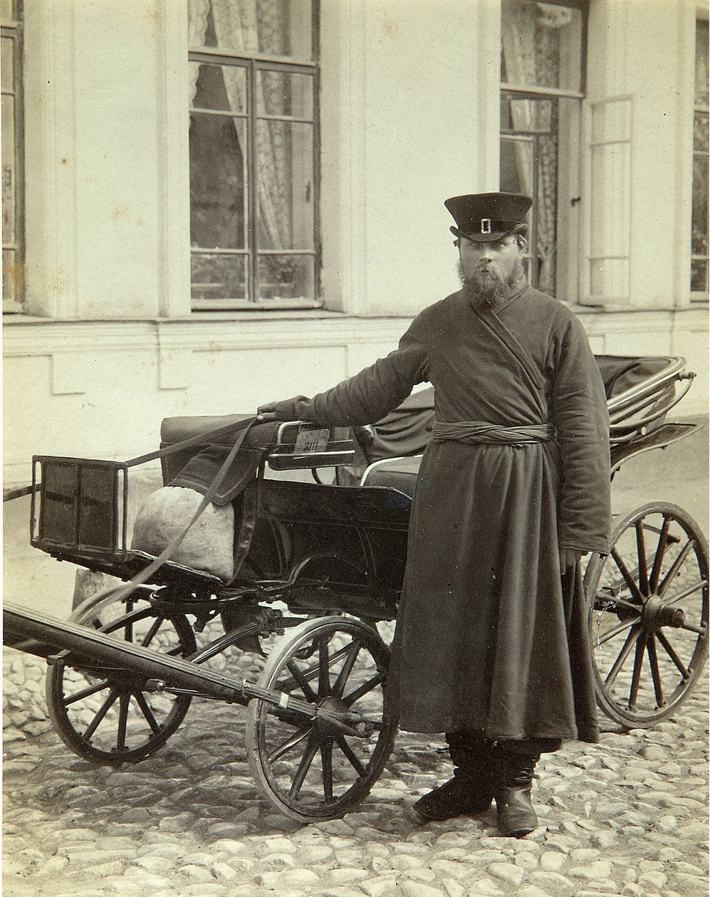 En kusk. Albumin-foto af Alexei Sergeevich Mazurin (1846-efter 1914) af Alexei Sergeevich Mazurin