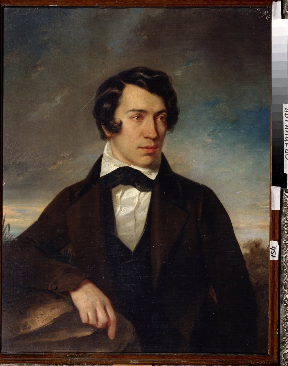 ""Selvportræt"" Maleri af Alexei Stepanovich Khomyakov (1804-1860) 1842 Statsmuseum Abramtsevo Estate, Moskva af Alexei Stepanovich Khomyakov