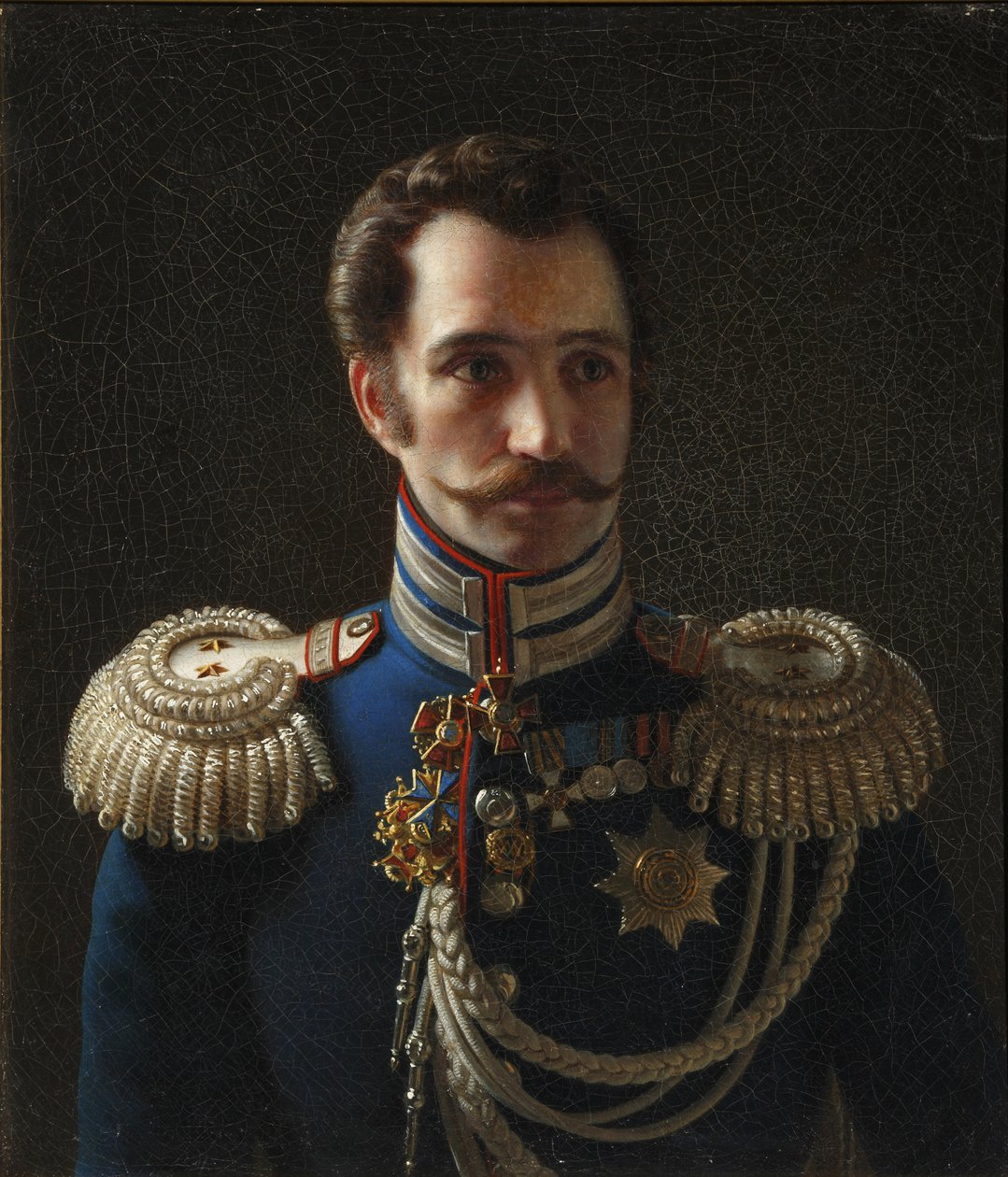 Portræt af Leonty Vasilievich Dubelt 1792-1862, stabschef for Gendarmes Corps, ca. 1843 af Alexei Vasilyevich Tyranov