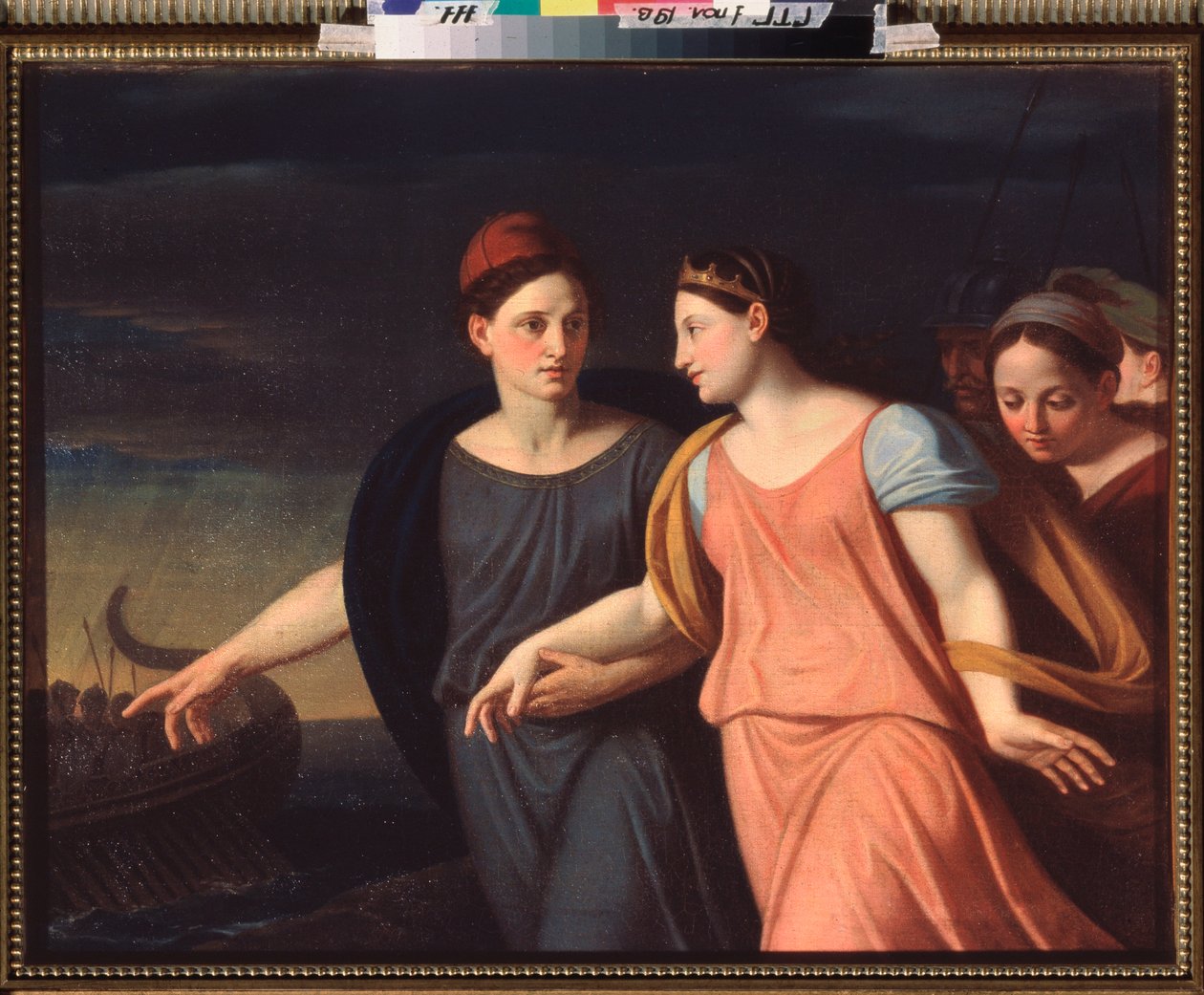 Paris Abducting Helene (Paris Abducting Helen) - Maleri af Alexei Yegorovich Yegorov (1776-1851), olie på lærred af Alexei Yegorovich Yegorov