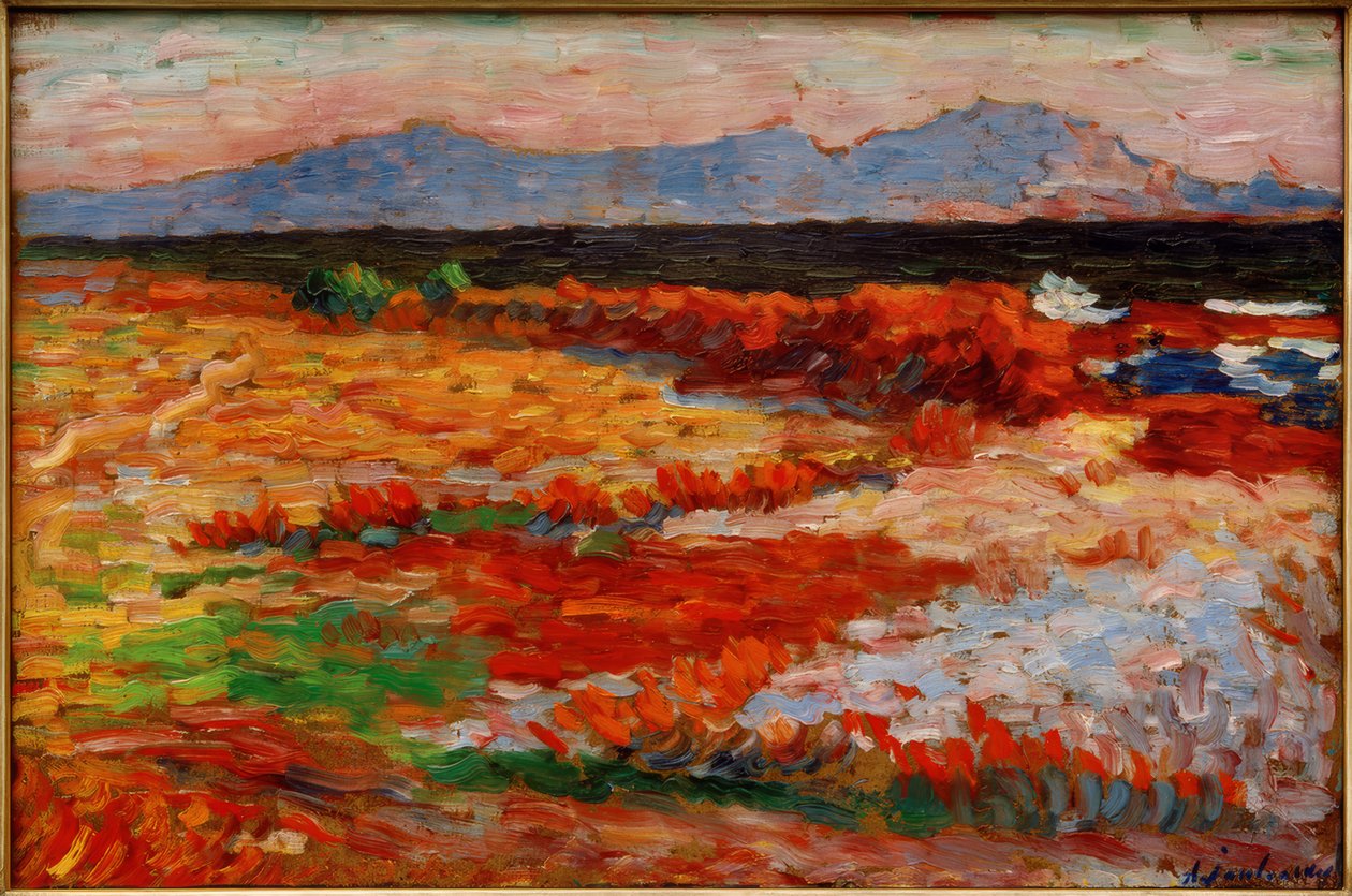 A. v. Jawlensky, Middelhavet nær Marseille af Alexej von Jawlensky